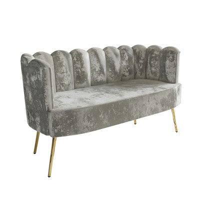 ChaletPosh Velvet Sofa with Bench And Coffee Table