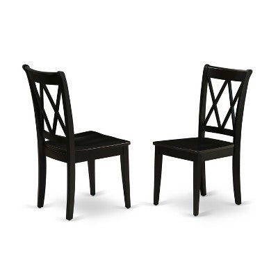 HomeStock Modern 3 Piece Dining Table Set Black