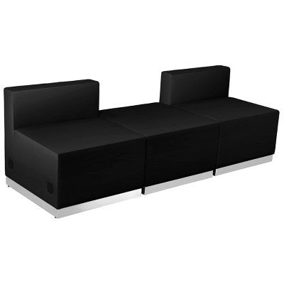 Flash Furniture HERCULES Alon Series LeatherSoft Reception Configuration, 3 Pieces