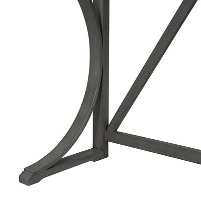 Farmhouse 3 Piece Counter Height Dining Table Set for 2, Wood Console Bar Table with USB Port and Upholstered Stools for Small Space