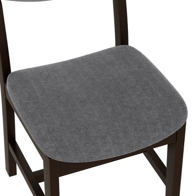Rustic Wood Dining Table Set for 4, 5 Pieces Rectangular Table Set with Upholstered Chairs for Small Space Kitchen