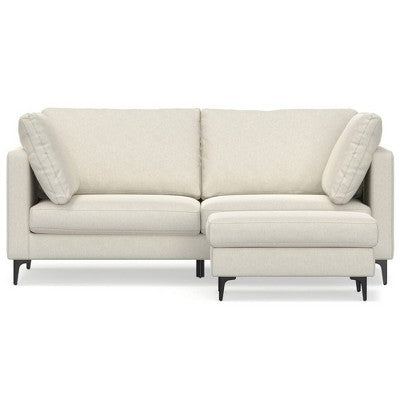 WyndenHall Lana 76 Mid Century Sofa with Ottoman Set