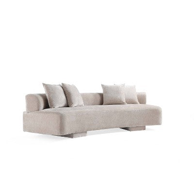 Manhattan Comfort 3pc Verandah Chenille Upholstered 112 Sofa and 2 Accent Chairs