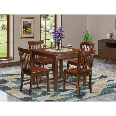 HomeStock Small Kitchen Table Set -Square Table And Kitchen Dining Chairs