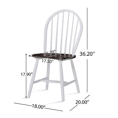 Christopher Knight Home Ansley 7 Pieces Farmhouse Rubber Wood Dining Set