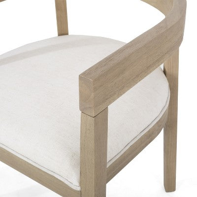 Christopher Knight Home Hudson 7 Pieces Upholstered Wood Extended Dining Set with Pedestal Base