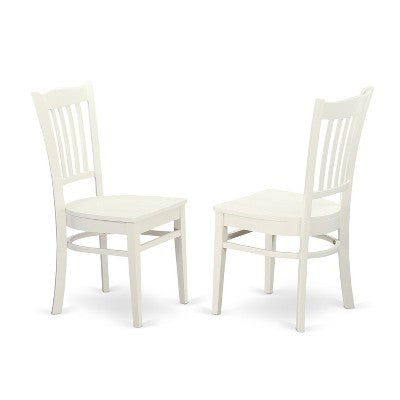 HomeStock Belmont 5-Piece Kitchen Table Set, White