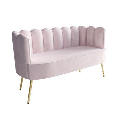ChaletPosh Velvet Sofa with Bench And Coffee Table