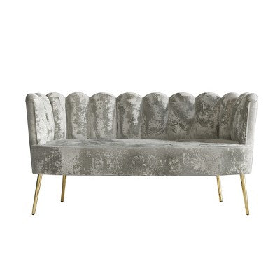 ChaletPosh Velvet Sofa with Bench And Coffee Table