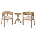 Christopher Knight Home Alger 3 Pieces French Country Upholstered Seating Set