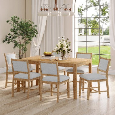Merax 7-Piece Retro Dining Table Set for 6