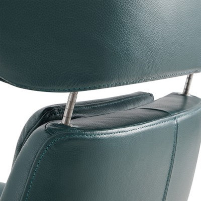 Spruce&Spring Swivel Recliner Chair Set Accent Chair with Ottoman and Adjustable Headrest
