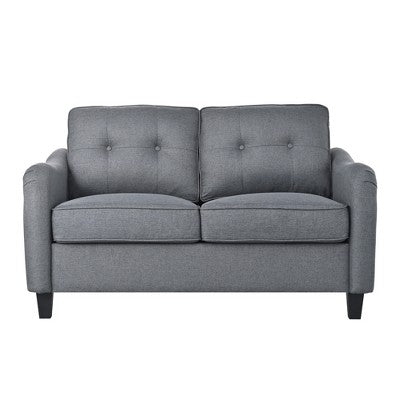 GDFStudio McLarnan Contemporary 3 Piece Fabric Tufted Sofa Set