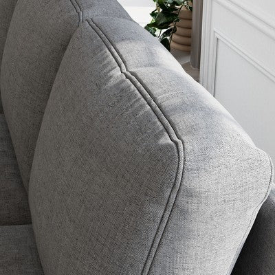 GDFStudio Cordoba Modern 3 Piece Upholstered Sofa Set with Nailhead Trim