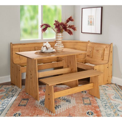 Whatley Corner Nook Dining Set - Linon