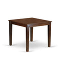 HomeStock 3-Pc Mahogany Finish Square Solid Wood Top Dining Table Set