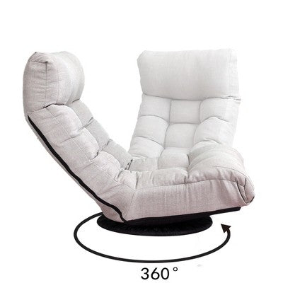 GDFStudio Sharp Swivel Floor Chair, Adjustable Upholstered Reclining with Ottoman