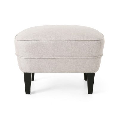 GDFStudio Jaxen Contemporary Fabric Tufted Club Chair and Ottoman Set