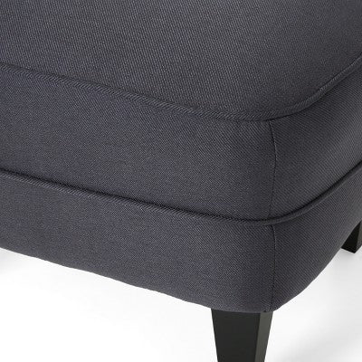 GDFStudio Jaxen Contemporary Fabric Tufted Club Chair and Ottoman Set