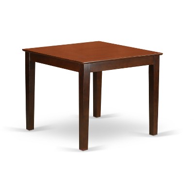HomeStock Belmont Small Kitchen Table Set -Square Table And Kitchen Dining Chairs, Mahogany