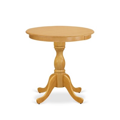 HomeStock Belmont 3-Pc Modern Dining Room Set - 2 Dining Room Chairs and 1 Dining Room Table (Oak Finish)