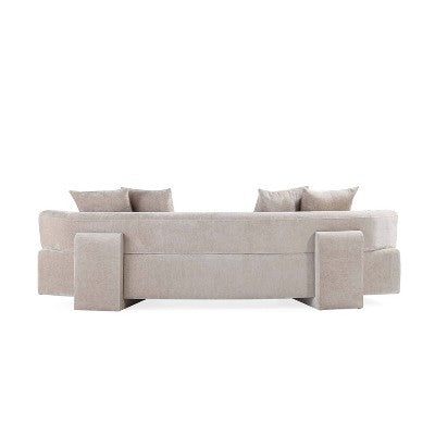 Manhattan Comfort 3pc Verandah Chenille Upholstered 112 Sofa and 2 Accent Chairs