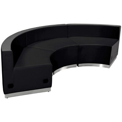Emma and Oliver Leather Reception Configuration, 3 Pieces