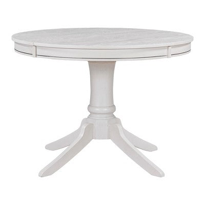 5-Piece Vintage Wood Extendable Dining Table Sets with 4 Upholstered Dining Chairs - ModernLuxe
