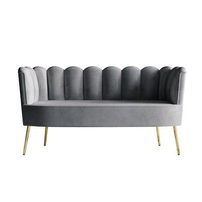 ChaletPosh Velvet Sofa with Bench And Coffee Table