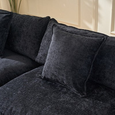 GDFStudio Lewis 39.4 Modern Chenille Upholstered Accent Chair with Ottoman