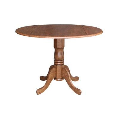 42 Albion Drop Leaf Dining Table with 4 Madrid Ladderback Chairs - International Concepts