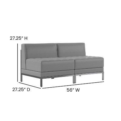 Flash Furniture HERCULES Imagination Series LeatherSoft Lounge Set, 2 Pieces