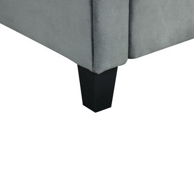 GDFStudio Klee Modern 6-Seater Velvet Upholstered Seating Set with Thick Cushions