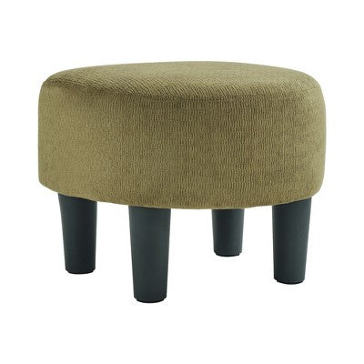 Bestier Swivel Accent Chair with Ottoman Set, Barrel Club Chair with Simple Line Design for Living Room Bedroom, Round Reading Chair