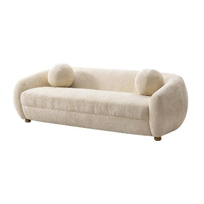Manhattan Comfort 2pc Tribeca Chenille Upholstered 85.8 Sofa and Accent Chair Set