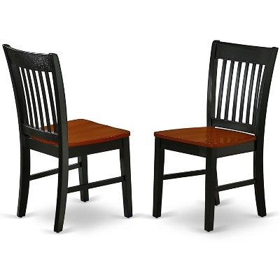 HomeStock ANNO5 Black Cherry Round Pedestal Dining Set