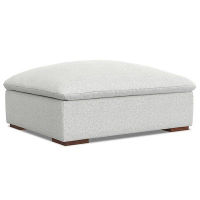 WyndenHall Marlee 3 Seater Sofa and Ottoman Cloud Gray