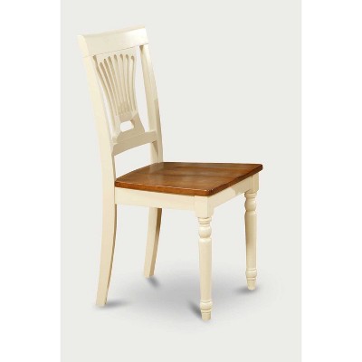 HomeStock 6-Piece Rectangle Buttermilk Cherry Finish Solid Wood Top Dining Table with 1-Bench and 4-Chairs
