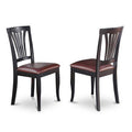 HomeStock 3-Piece Black and Cherry Finish Solid Wood Top - Dining Room Set - Seats-4