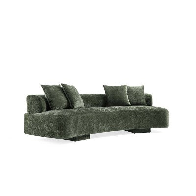 Manhattan Comfort 2pc Verandah Chenille Upholstered 112 Sofa and 90.6 Sofa Set