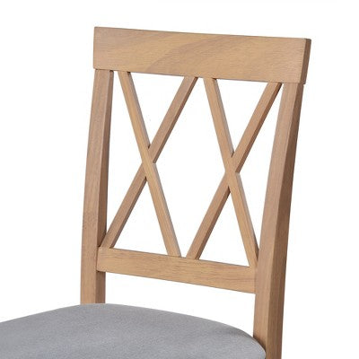 Merax 3-Piece Extendable Drop Leaf Dining Set with Upholstered Chairs