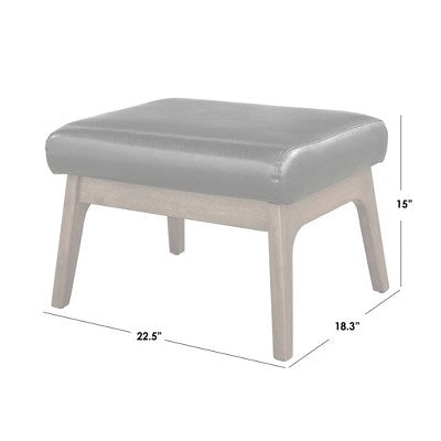 2pc Bianca Mid-Century Modern Armchair and Ottoman Set - Buylateral