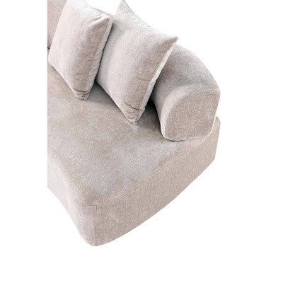 Manhattan Comfort 3pc Verandah Chenille Upholstered Sofa and Accent Chair Set