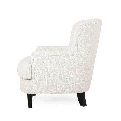 Christopher Knight Home Gerald Contemporary Boucle Upholstered Club Chair and Ottoman Set