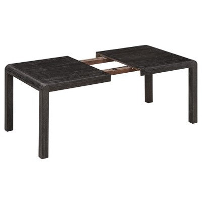 6-Piece Extendable Dining Set with 4 Upholstered Chairs & Bench, 60-72 Mid-Century Modern Kitchen Table with Curved Legs - ModernLuxe