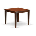 HomeStock 5-Piece Mahogany Finish Solid Wood Top Dining Table with 4 Chairs