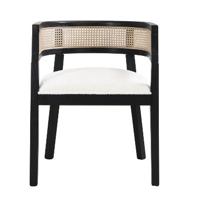 Christopher Knight Home Allen 3 Pieces Mid-Century Modern Wood and Cane Seating Set