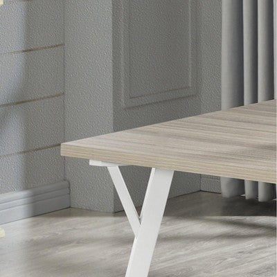 Alwynn White and Natural Wood 7-piece Dining Set, Dining Table with 6 Windsor Chairs