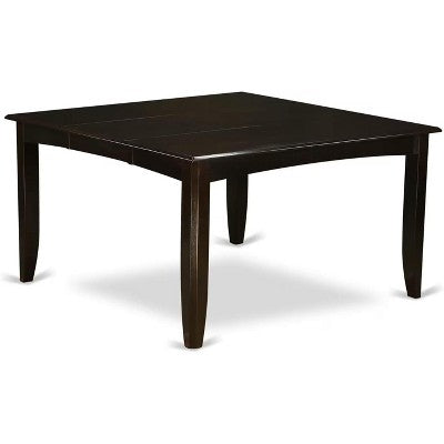 Parfait Dining Room Set Dark Cappuccino Square Gathering Table With Chairs Modern