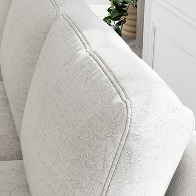 GDFStudio Cordoba Modern 3 Piece Upholstered Sofa Set with Nailhead Trim